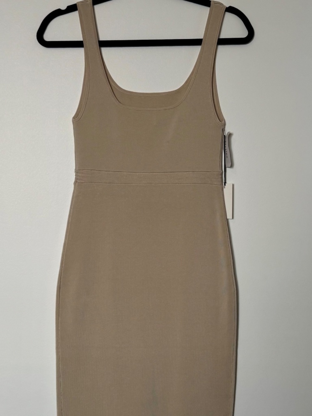 Babaton Aritzia Cambria Bandage Dress Silver Birch NWT - Picture 7 of 11